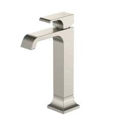 TOTO GC 1.2 GPM Single Handle Vessel Bathroom Sink Faucet with COMFORT GLIDE Technology, Brushed Nickel, Brass, TLG08305U#BN