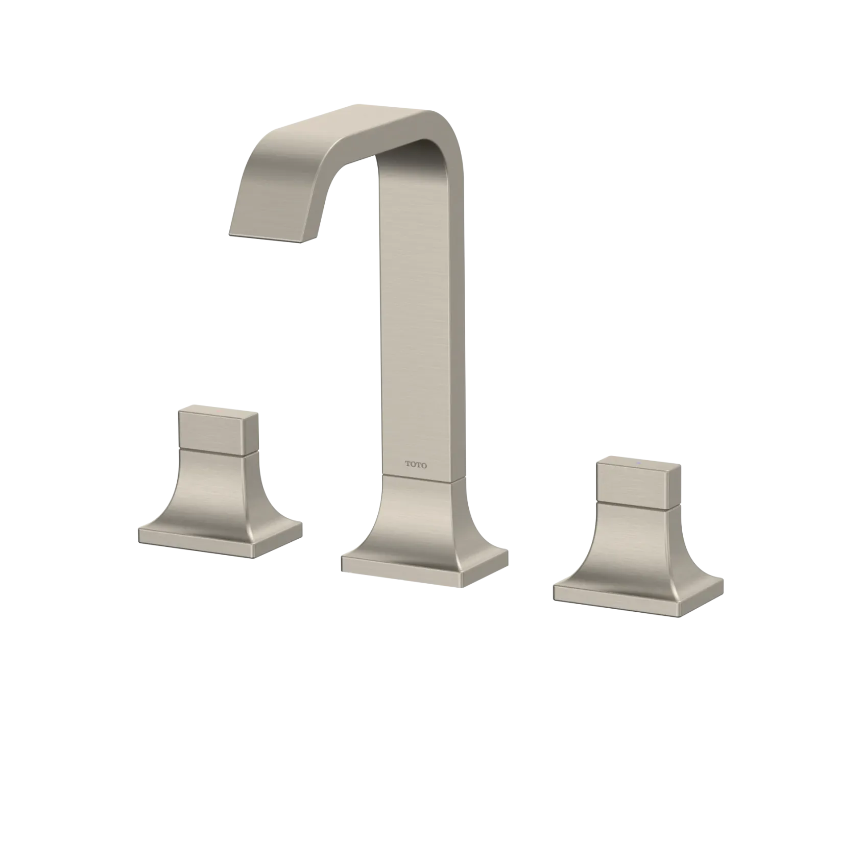 TOTO GC 1.2 GPM Two Handle Widespread Bathroom Sink Faucet, Brushed Nickel, Brass, TLG08201U#BN