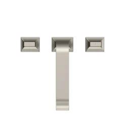 TOTO GC Two-Handle Deck-Mount Roman Tub Filler Trim, Brushed Nickel, Brass, TBG08201U#BN