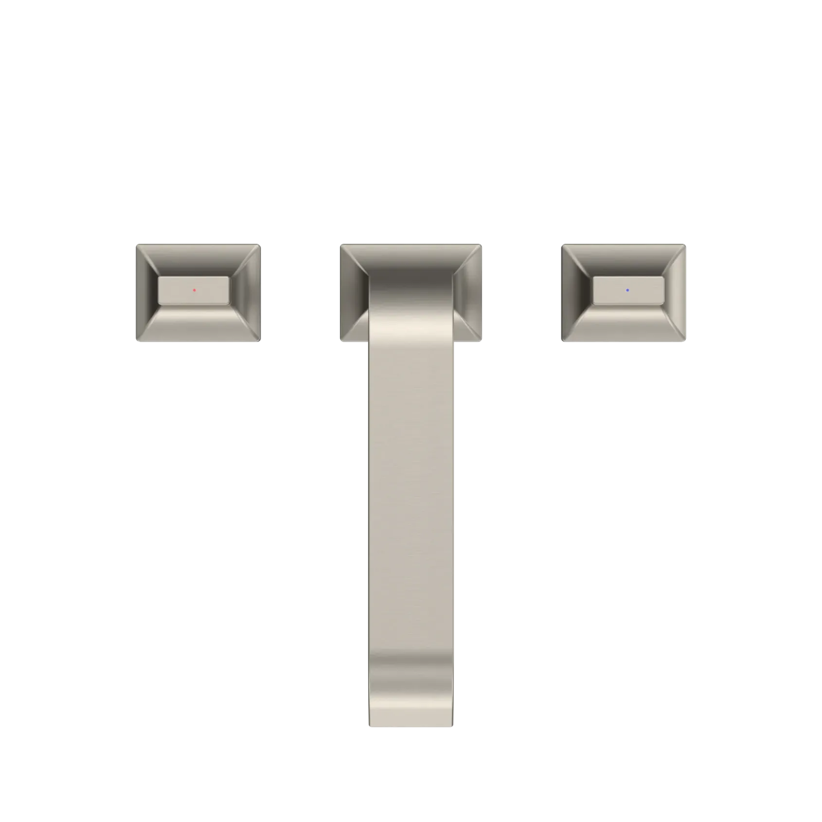 TOTO GC Two-Handle Deck-Mount Roman Tub Filler Trim, Brushed Nickel, Brass, TBG08201U#BN
