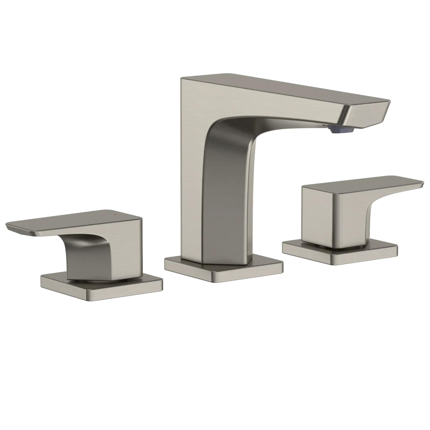 TOTO GE 1.2 GPM Two Handle Widespread Bathroom Sink Faucet, Brushed Nickel, Brass, TLG07201U#BN