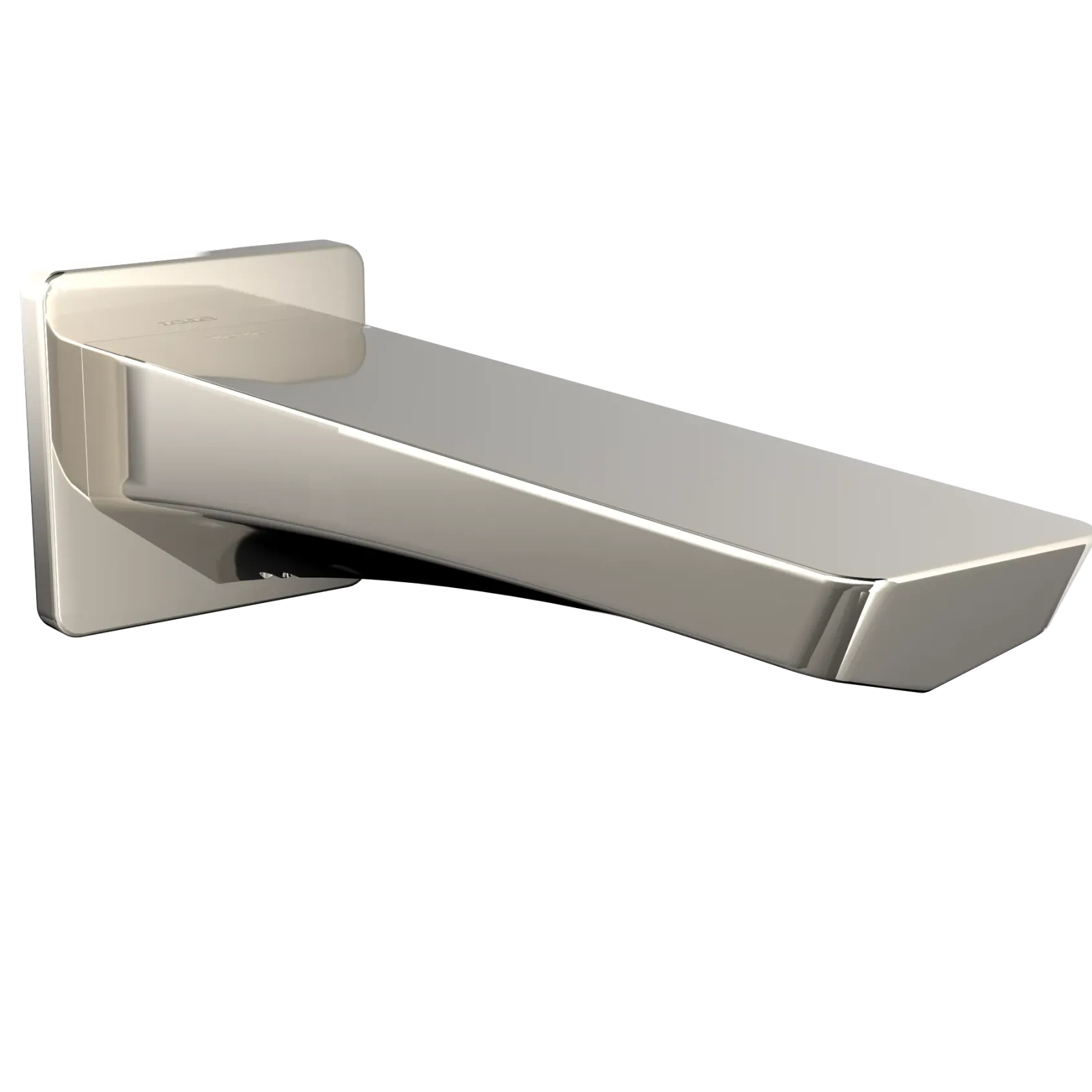 TOTO GE Wall Tub Spout, Polished Nickel, Brass, TBG07001U#PN