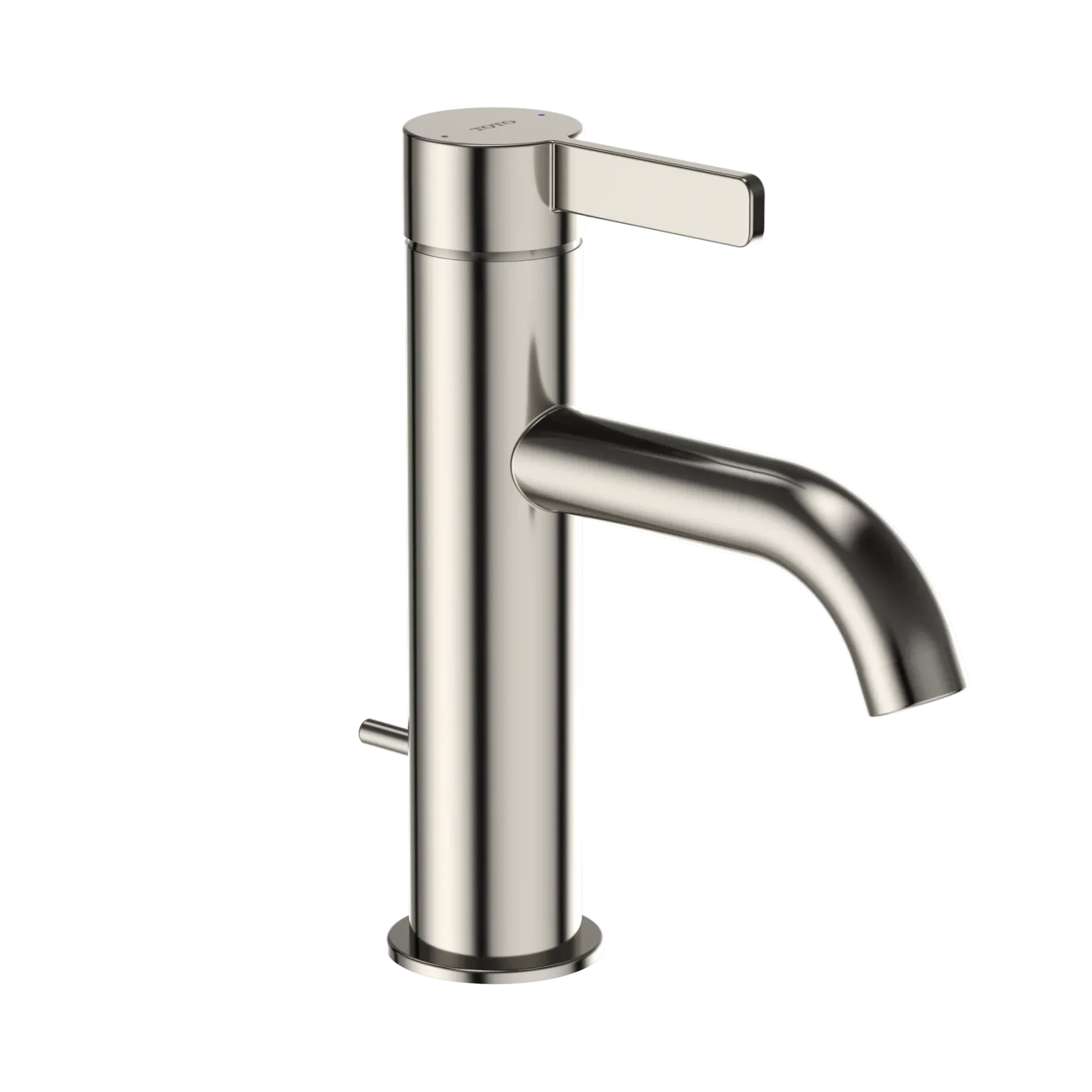 TOTO GF Series 1.2 GPM Single Handle Bathroom Sink Faucet with COMFORT GLIDE Technology and Drain Assembly, Polished Nickel, Stainless Steel, TLG11301U#PN