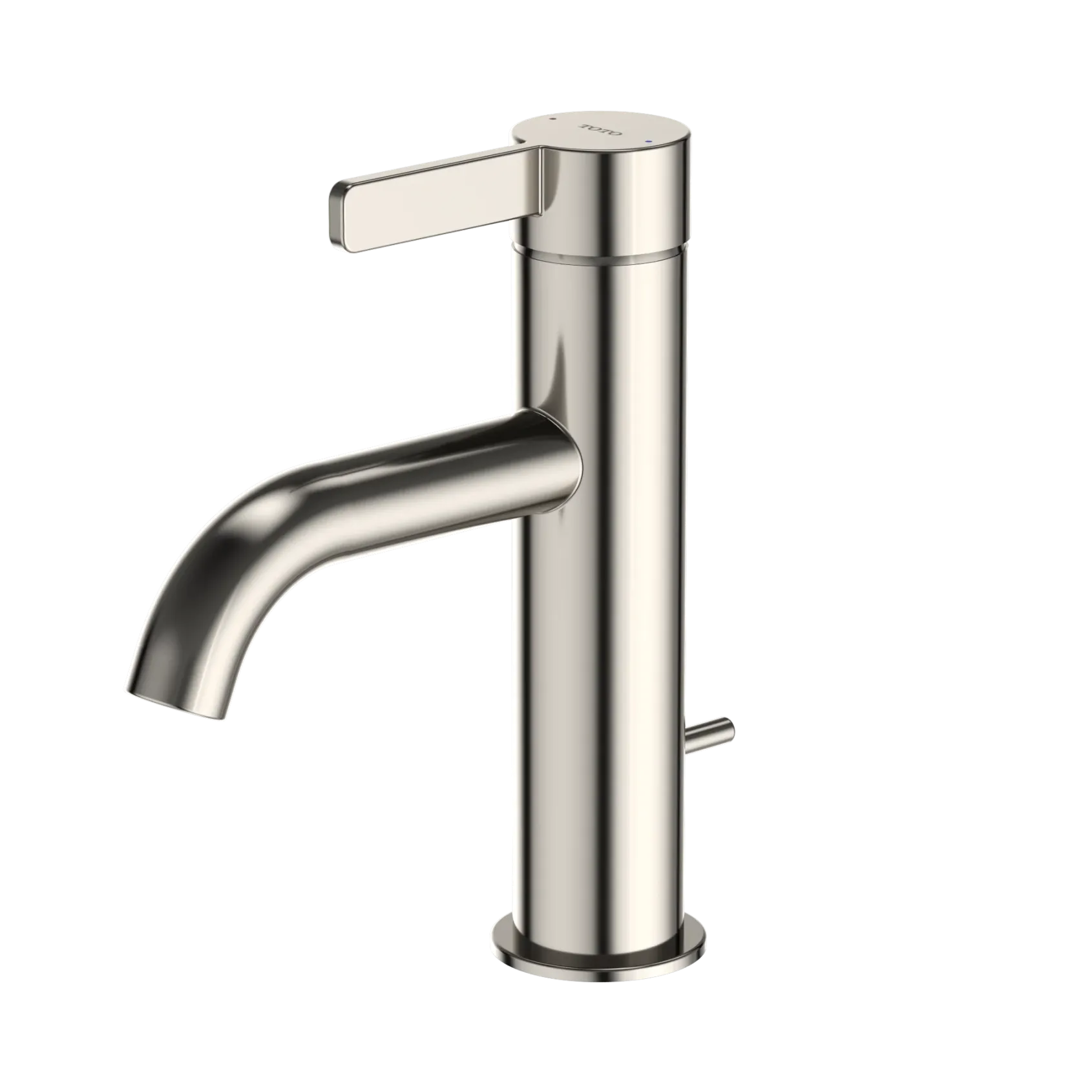 TOTO GF Series 1.2 GPM Single Handle Bathroom Sink Faucet with COMFORT GLIDE Technology and Drain Assembly, Polished Nickel, Stainless Steel, TLG11301U#PN