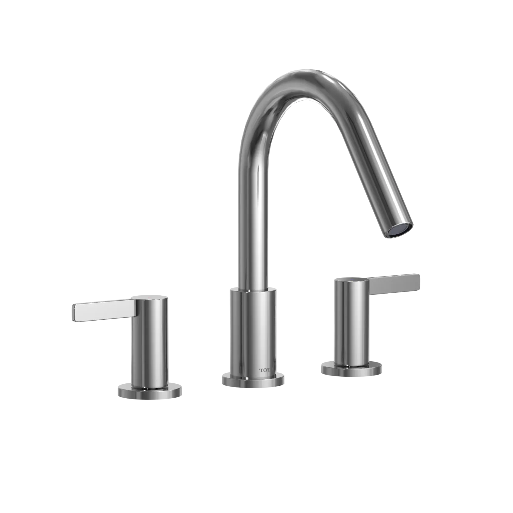 TOTO GF Two Lever Handle Deck-Mount Roman Tub Filler Trim, Polished Chrome, Brass, TBG11201UA#CP