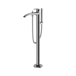 TOTO GM Single-Handle Free Standing Tub Filler with Handshower, Polished Chrome, Brass, TBG09306U#CP