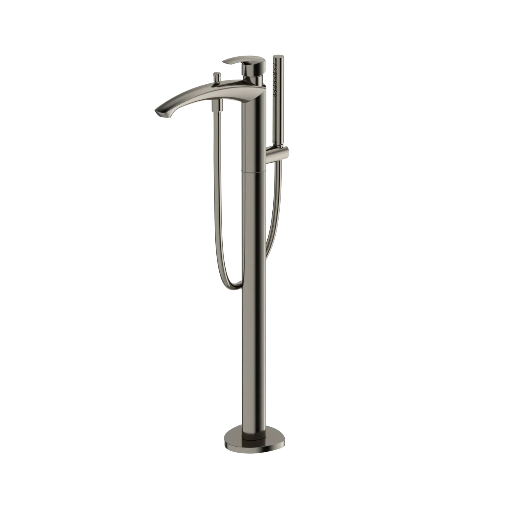 TOTO GM Single-Handle Free Standing Tub Filler with Handshower, Polished Nickel, Brass, TBG09306U#PN