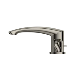 TOTO GM Two-Handle Deck-Mount Roman Tub Filler Trim with Handshower, Polished Nickel, Brass, TBG09202U#PN