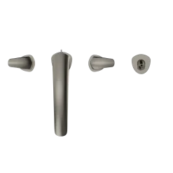 TOTO GM Two-Handle Deck-Mount Roman Tub Filler Trim with Handshower, Polished Nickel, Brass, TBG09202U#PN