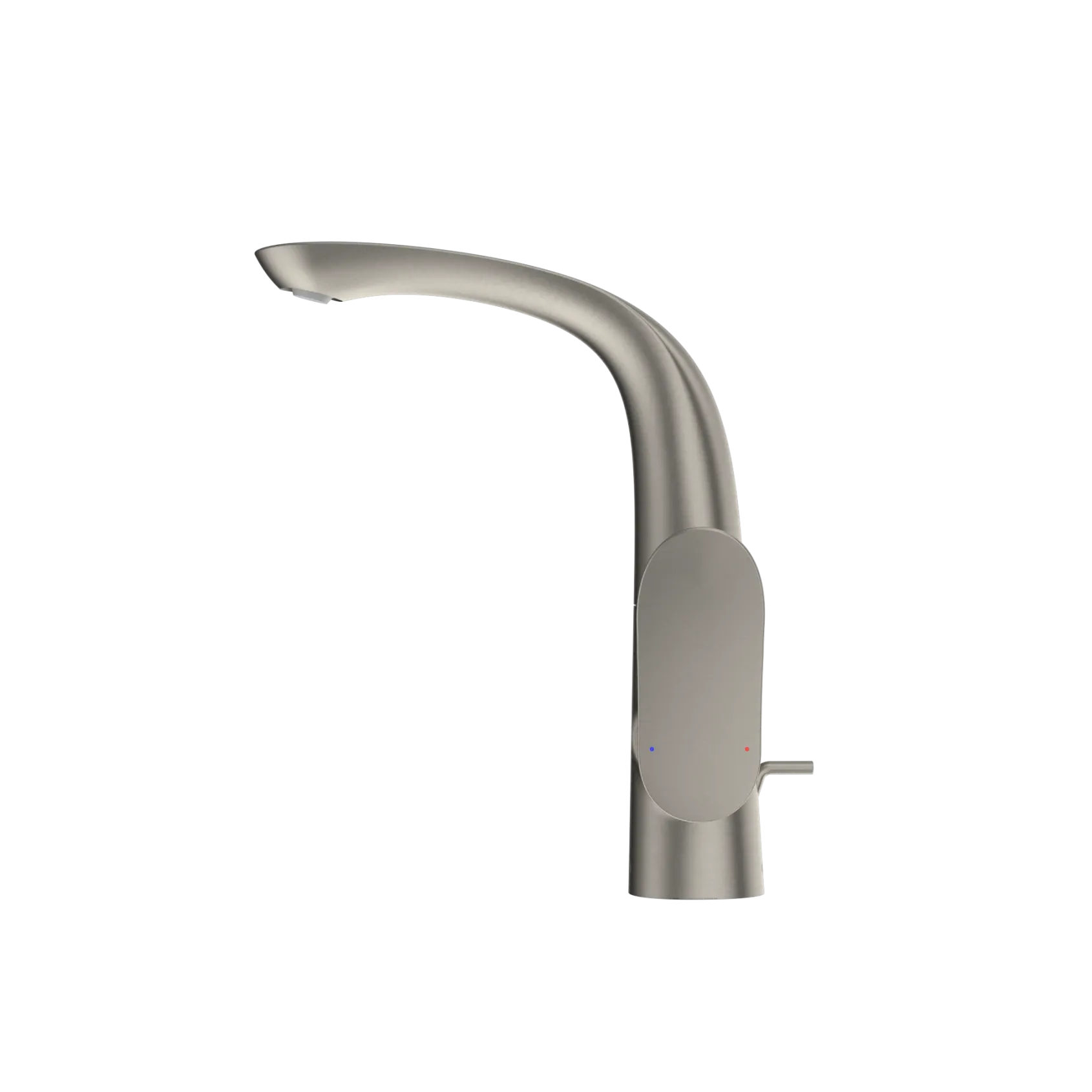TOTO GO 1.2 GPM Single Side-Handle Bathroom Sink Faucet with COMFORT GLIDE Technology and Drain Assembly, Brushed Nickel, Brass, TLG01309U#BN