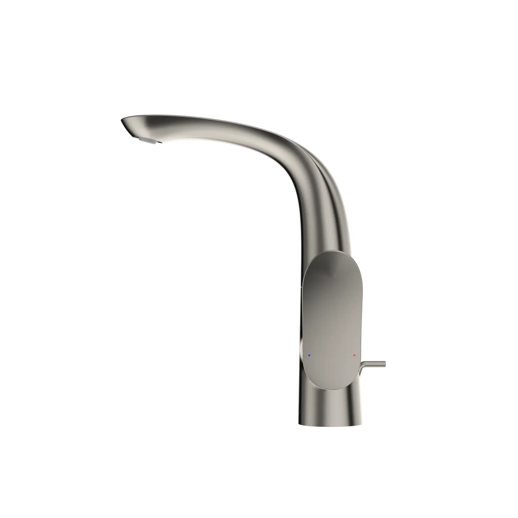 TOTO GO 1.2 GPM Single Side-Handle Bathroom Sink Faucet with COMFORT GLIDE Technology and Drain Assembly, Polished Nickel, Brass, TLG01309U#PN