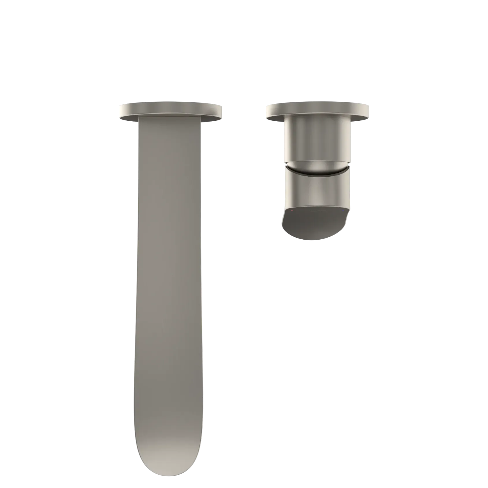 TOTO GO 1.2 GPM Wall-Mount Single-Handle L Bathroom Faucet with COMFORT GLIDE Technology, Brushed Nickel, Brass, TLG01311UA#BN