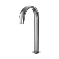 TOTO Gooseneck Vessel AC Powered 0.5 GPM Touchless Bathroom Faucet, 20 Second Continuous Flow, Polished Chrome, Brass, T24T53A#CP