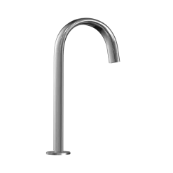TOTO Gooseneck Vessel AC Powered 0.5 GPM Touchless Bathroom Faucet, 20 Second Continuous Flow, Polished Chrome, Brass, T24T53A#CP