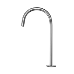 TOTO Gooseneck Vessel AC Powered 0.5 GPM Touchless Bathroom Faucet, 20 Second Continuous Flow, Polished Chrome, Brass, T24T53A#CP