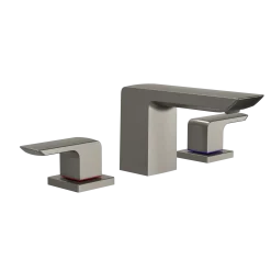TOTO GR Series 1.2 GPM Two Handle Widespread Bathroom Sink Faucet with Drain Assembly, Brushed Nickel, Brass, TLG02201U#BN