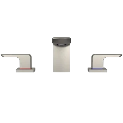 TOTO GR Series 1.2 GPM Two Handle Widespread Bathroom Sink Faucet with Drain Assembly, Brushed Nickel, Brass, TLG02201U#BN