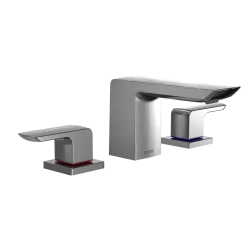 TOTO GR Series 1.2 GPM Two Handle Widespread Bathroom Sink Faucet with Drain Assembly, Polished Chrome, Brass, TLG02201U#CP