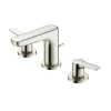 TOTO GS 1.2 GPM Two Handle Widespread Bathroom Sink Faucet, Brushed Nickel, Brass, TLG03201U#BN