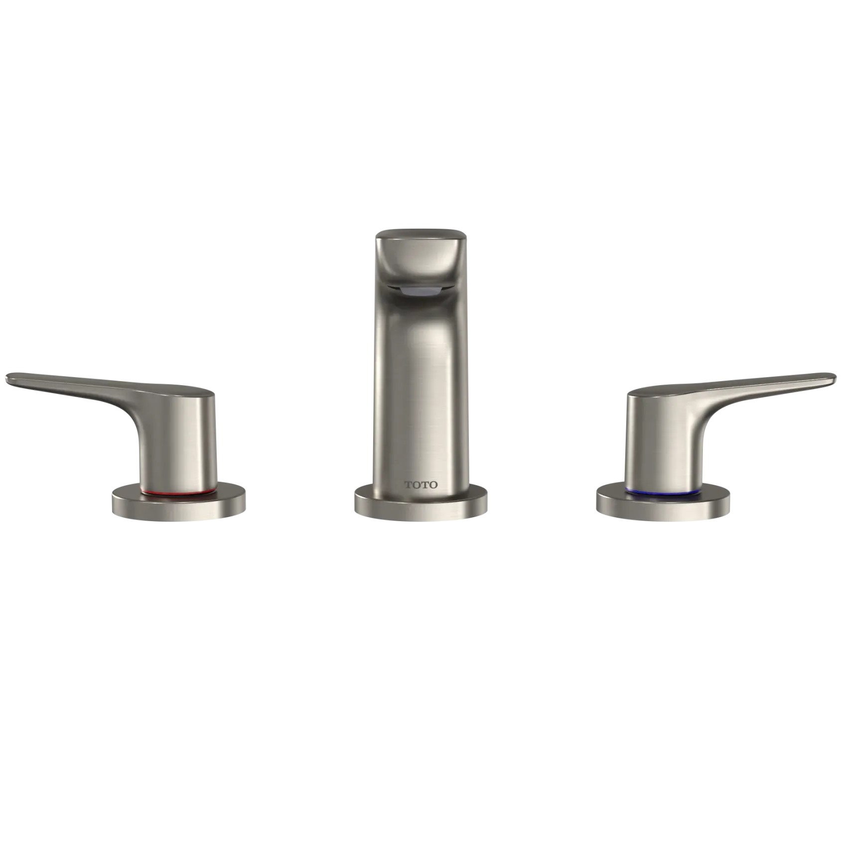 TOTO GS 1.2 GPM Two Handle Widespread Bathroom Sink Faucet, Brushed Nickel, Brass, TLG03201U#BN