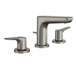TOTO GS 1.2 GPM Two Handle Widespread Bathroom Sink Faucet, Brushed Nickel, Brass, TLG03201U#BN