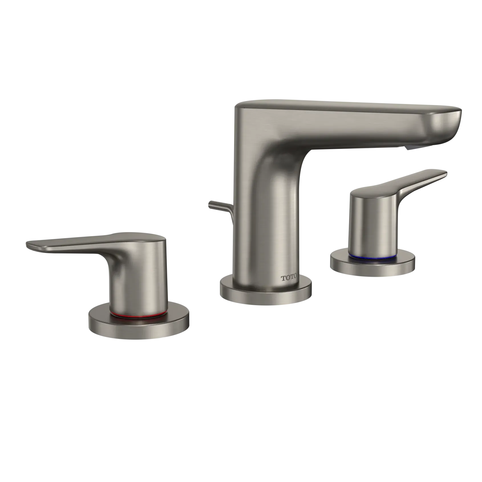 TOTO GS 1.2 GPM Two Handle Widespread Bathroom Sink Faucet, Brushed Nickel, Brass, TLG03201U#BN
