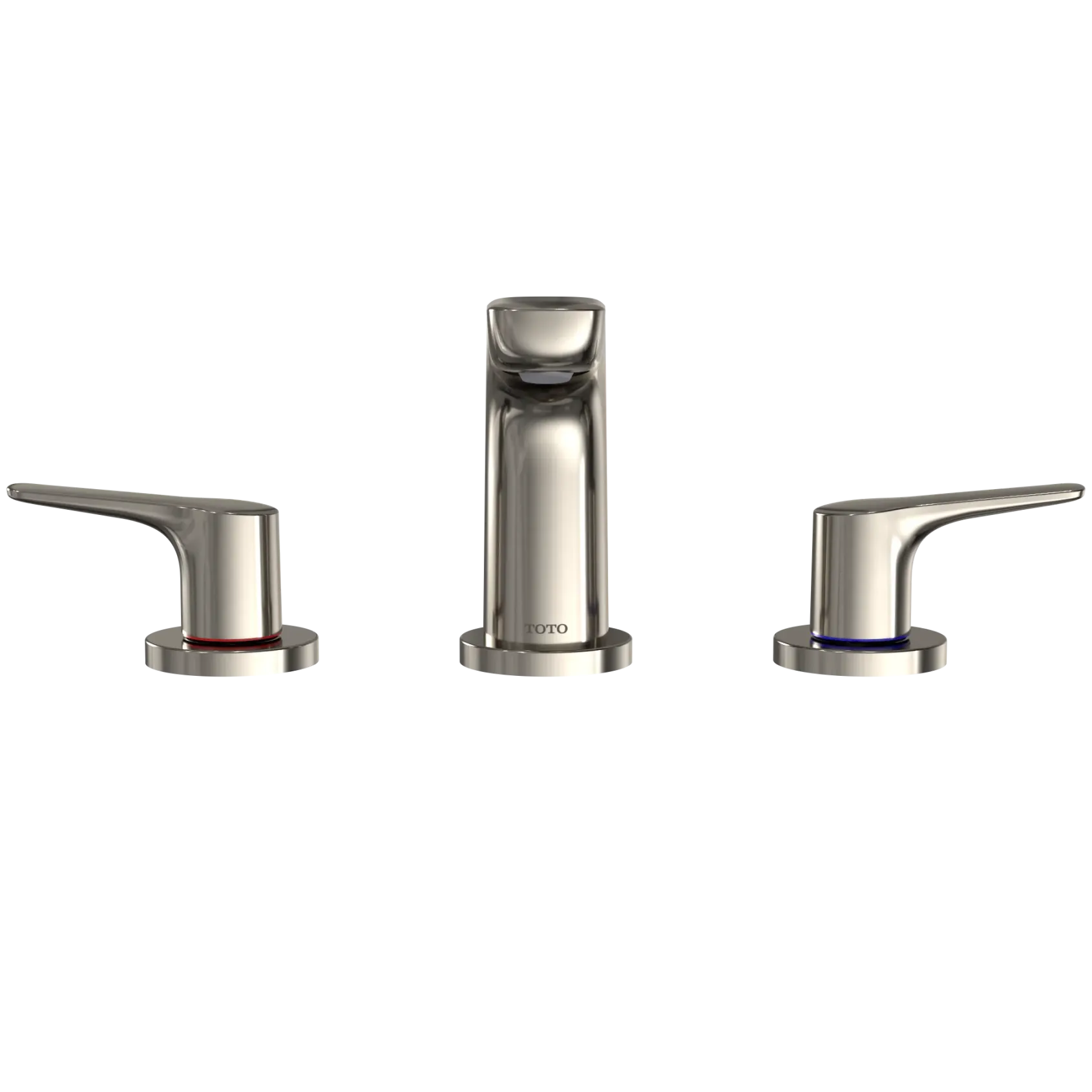 TOTO GS 1.2 GPM Two Handle Widespread Bathroom Sink Faucet, Polished Nickel, Brass, TLG03201U#PN