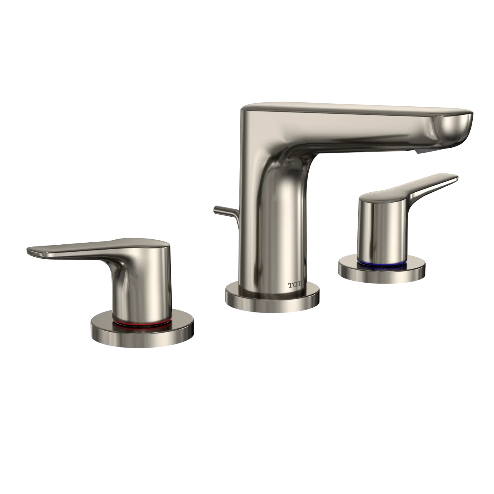 TOTO GS 1.2 GPM Two Handle Widespread Bathroom Sink Faucet, Polished Nickel, Brass, TLG03201U#PN