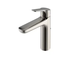 TOTO GS Series 1.2 GPM Single Handle Bathroom Faucet for Semi-Vessel Sink with COMFORT GLIDE Technology and Drain Assembly, Polished Nickel, Brass, TLG03303U#PN