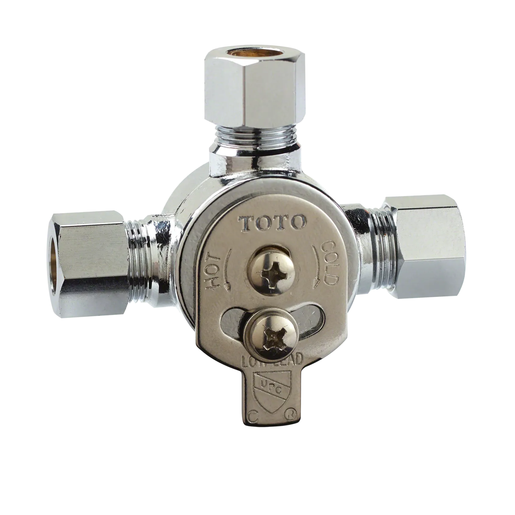 TOTO Helix ECOPOWER 0.35 GPM Electronic Touchless Sensor Bathroom Faucet with Mixing Valve, Polished Chrome, Brass, TEL113-D20EM#CP