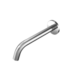 TOTO Helix Wall-Mount AC Powered 0.5 GPM Touchless Bathroom Faucet with Thermostatic Mixing Valve, 20 Second Continuous Flow, Polished Chrome, Brass, T26L53AT#CP