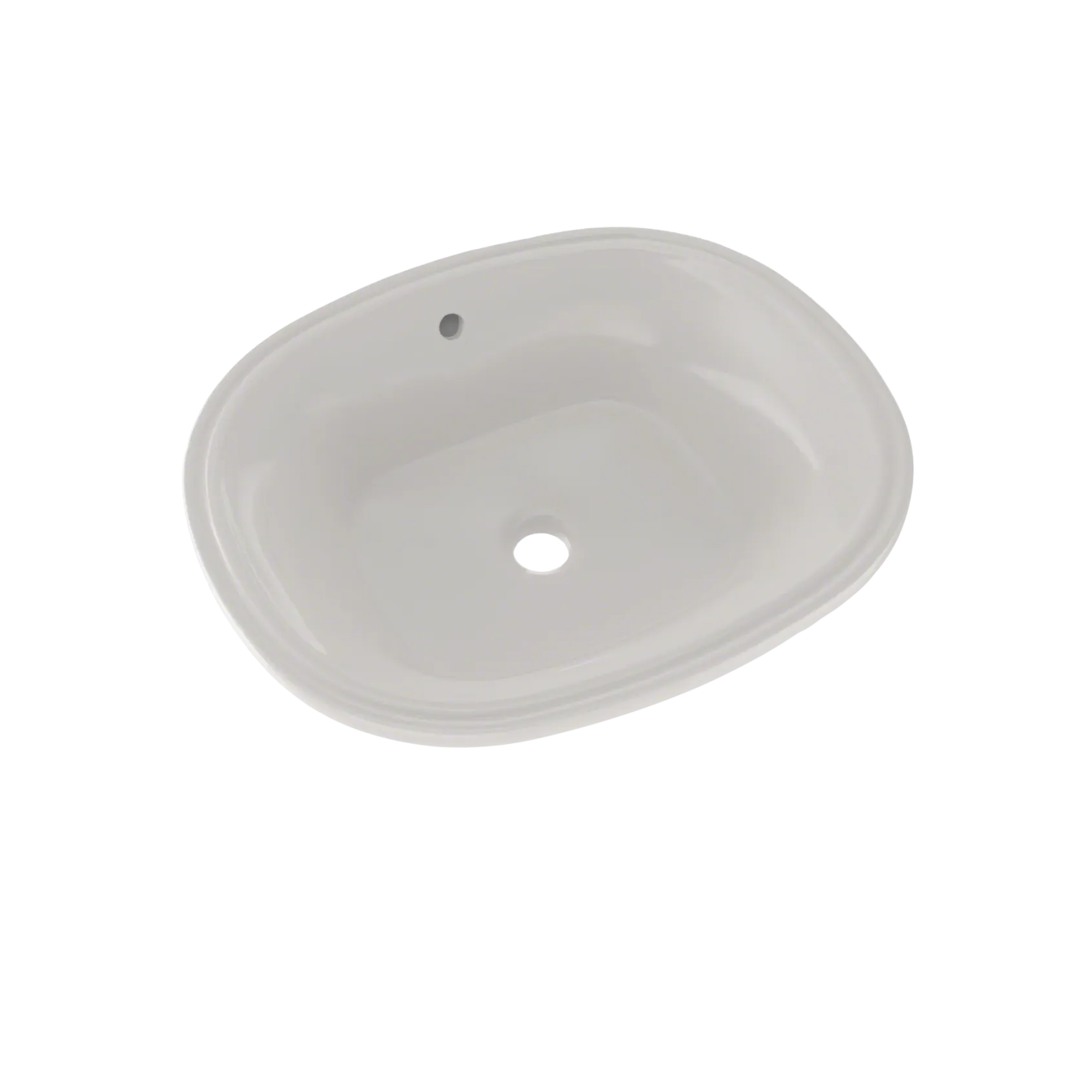 TOTO Maris 17-5/8" x 14-9/16" Oval Undermount Bathroom Sink with CEFIONTECT, Colonial White, Vitreous China, LT483G#11