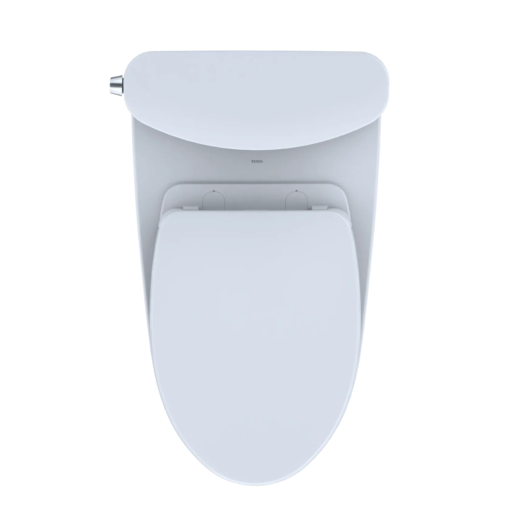 TOTO Nexus Two-Piece Elongated 1.28 GPF Universal Height Toilet with CEFIONTECT and SS124 SoftClose Seat, WASHLET+ Ready, Cotton White, Vitreous China, MS442124CEFG#01