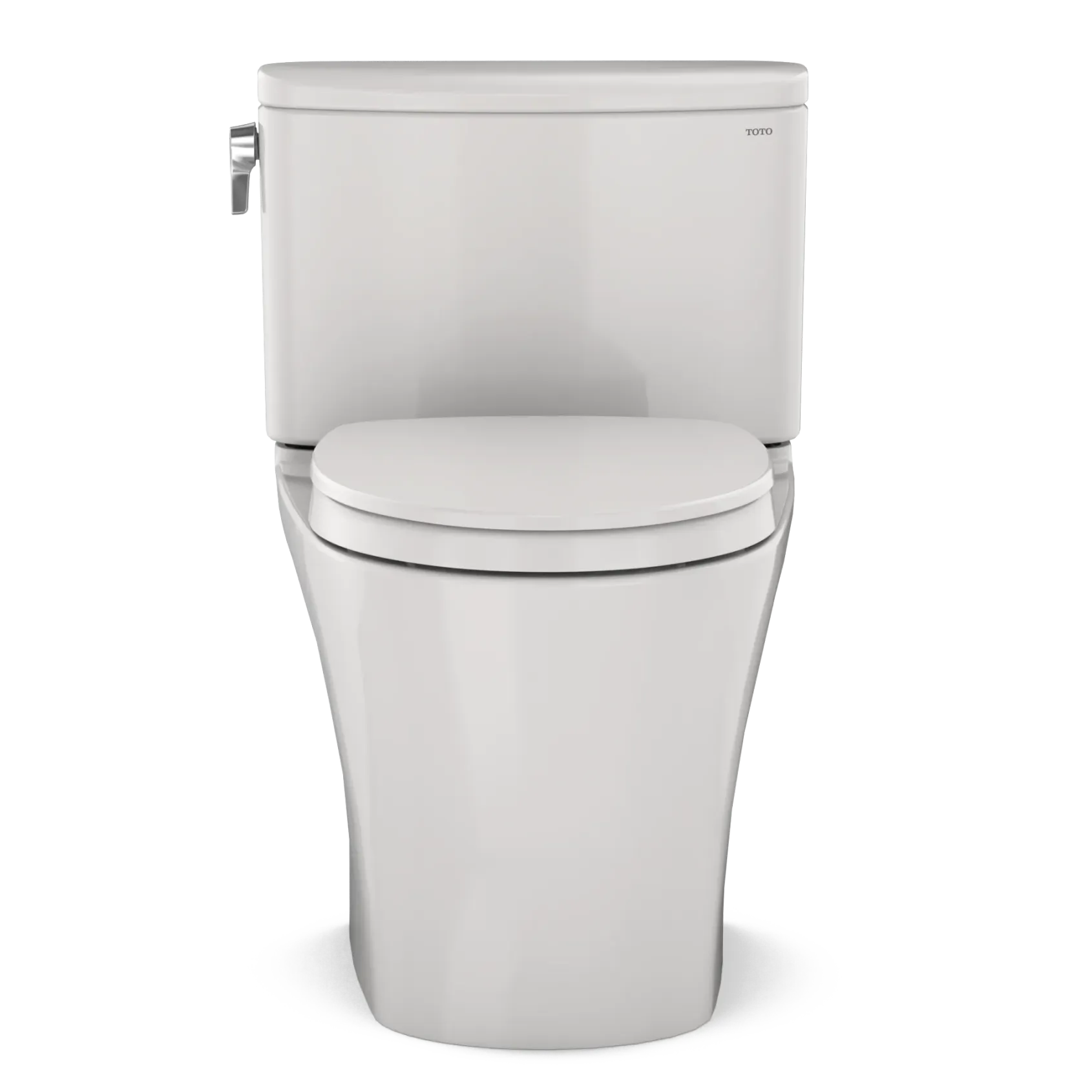 TOTO Nexus Two-Piece Elongated 1.28 GPF Universal Height Toilet with CEFIONTECT and SS124 SoftClose Seat, WASHLET+ Ready, Colonial White, Vitreous China, MS442124CEFG#11