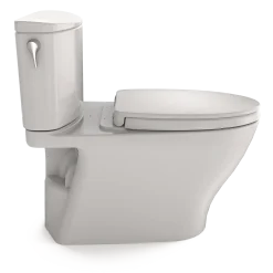 TOTO Nexus Two-Piece Elongated 1.28 GPF Universal Height Toilet with CEFIONTECT and SS124 SoftClose Seat, WASHLET+ Ready, Colonial White, Vitreous China, MS442124CEFG#11