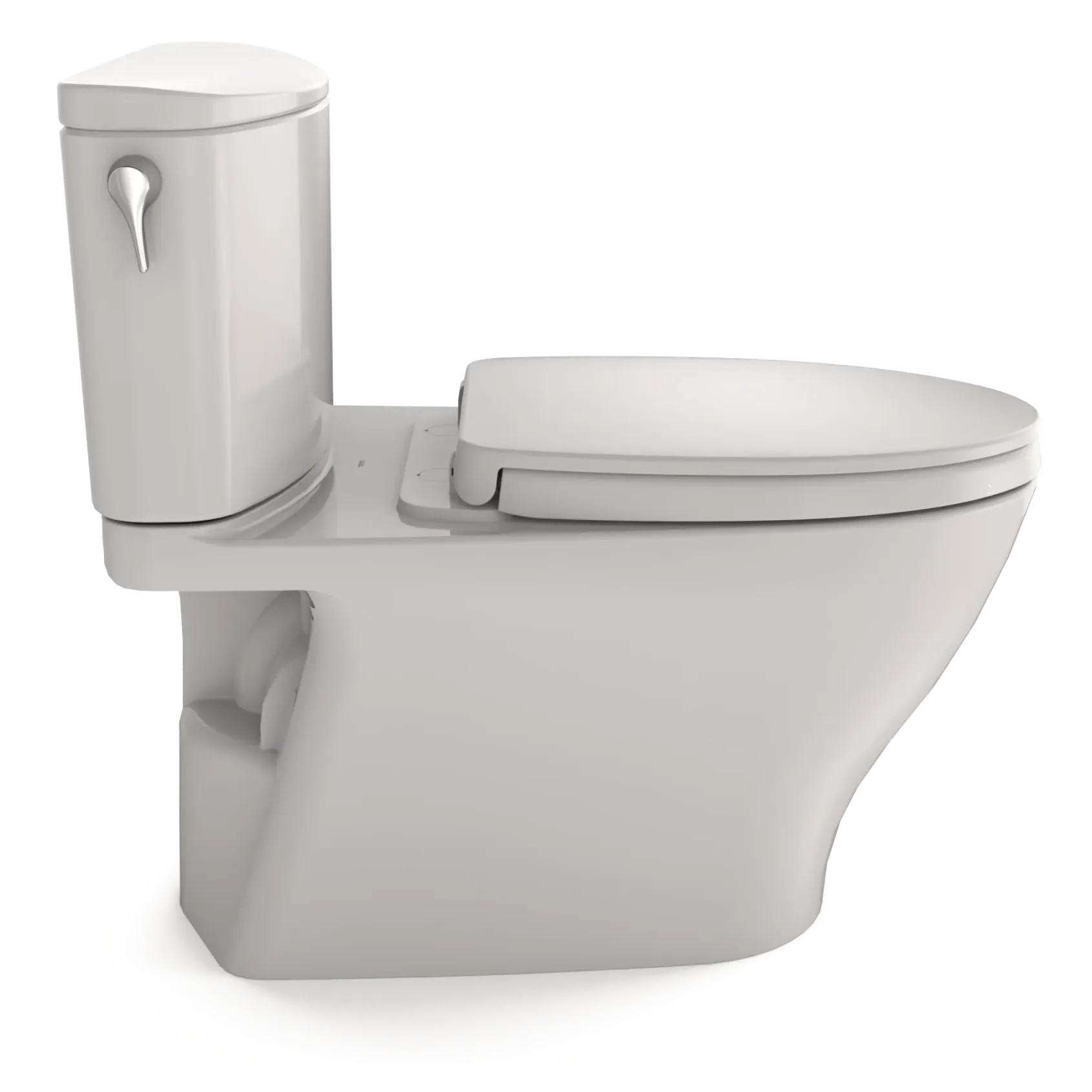 TOTO Nexus Two-Piece Elongated 1.28 GPF Universal Height Toilet with CEFIONTECT and SS124 SoftClose Seat, WASHLET+ Ready, Colonial White, Vitreous China, MS442124CEFG#11