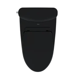 TOTO Nexus Two-Piece Elongated 1.28 GPF Universal Height Toilet with SS124 SoftClose Seat, WASHLET+ Ready, Ebony, Vitreous China, MS442124CEF#51