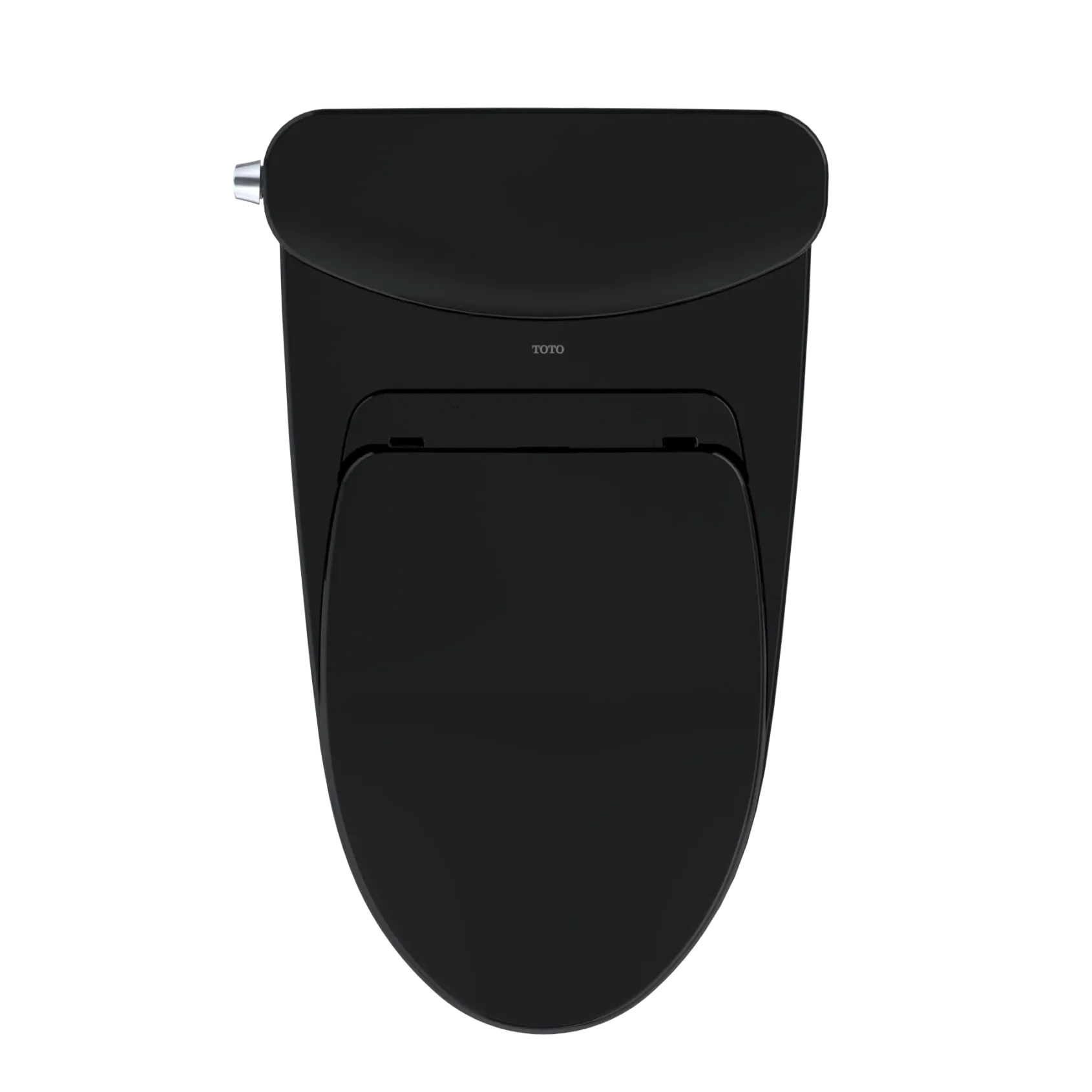 TOTO Nexus Two-Piece Elongated 1.28 GPF Universal Height Toilet with SS124 SoftClose Seat, WASHLET+ Ready, Ebony, Vitreous China, MS442124CEF#51
