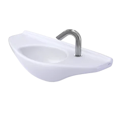 TOTO Oval Wall-Mount Bathroom Sink with CEFIONTECT, Cotton White, Vitreous China, LT650G#01