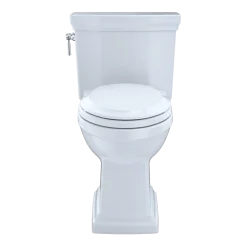 TOTO Promenade II 1G One-Piece Elongated 1.0 GPF Universal Height Toilet with CEFIONTECT and Right-Hand Trip Lever, Cotton White, Vitreous China, MS814224CUFRG#01
