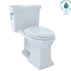 TOTO Promenade II 1G One-Piece Elongated 1.0 GPF Universal Height Toilet with CEFIONTECT, Cotton White, Vitreous China, MS814224CUFG#01