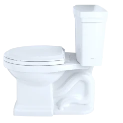 TOTO Promenade II 1G Two-Piece Elongated 1.0 GPF Universal Height Toilet with CEFIONTECT, Cotton White, Vitreous China, CST404CUFG#01