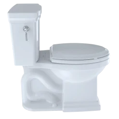 TOTO Promenade II 1G Two-Piece Elongated 1.0 GPF Universal Height Toilet with CEFIONTECT, Cotton White, Vitreous China, CST404CUFG#01