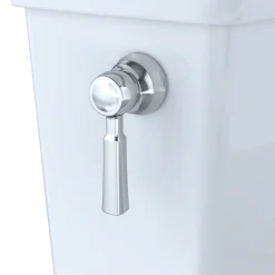 TOTO Promenade II 1G Two-Piece Elongated 1.0 GPF Universal Height Toilet with CEFIONTECT, Cotton White, Vitreous China, CST404CUFG#01
