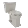 TOTO Promenade II One-Piece Elongated 1.28 GPF Universal Height Toilet with CEFIONTECT, Bone, Vitreous China, MS814224CEFG#03