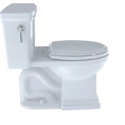 TOTO Promenade II One-Piece Elongated 1.28 GPF Universal Height Toilet with CEFIONTECT, Sedona Beige, Vitreous China, MS814224CEFG#12