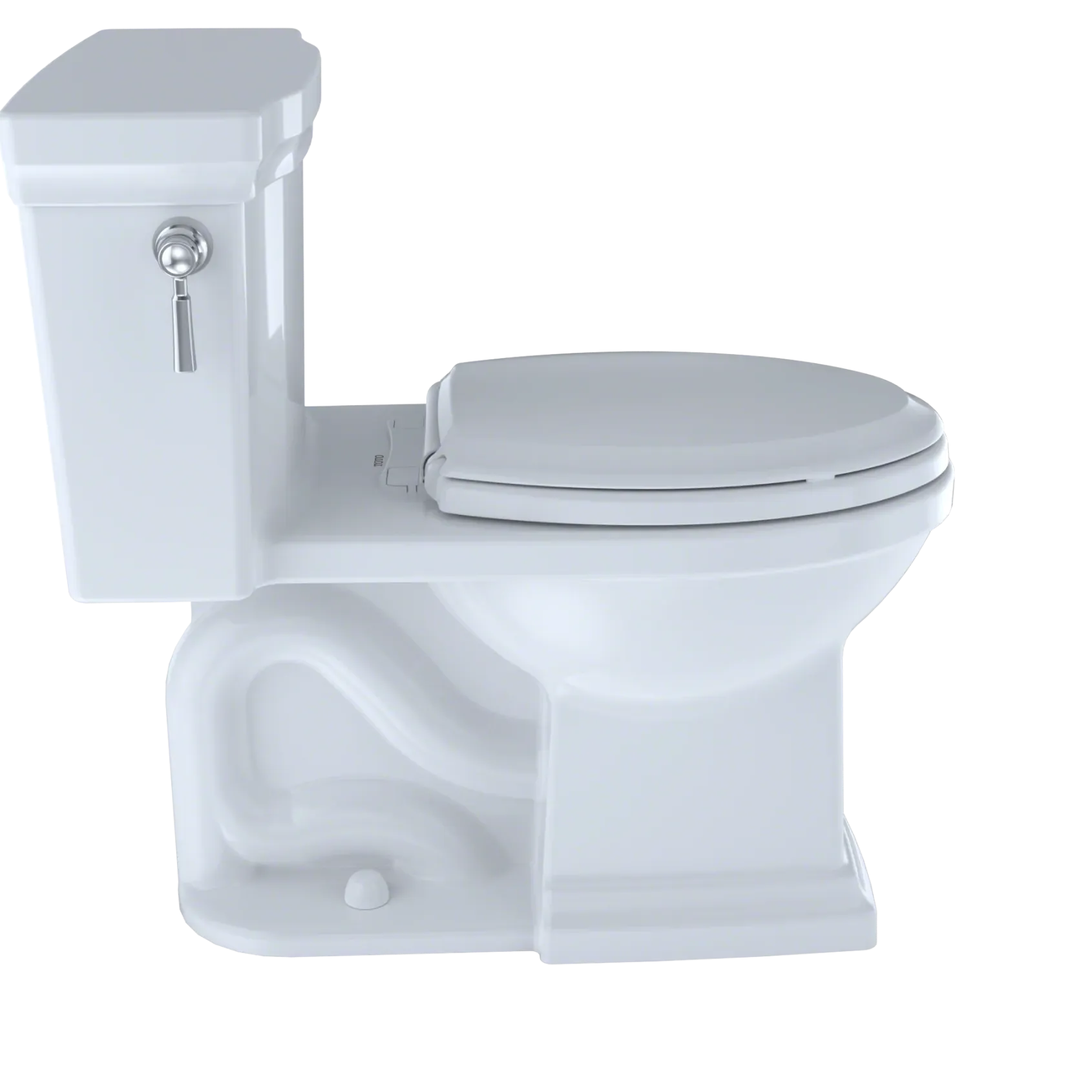 TOTO Promenade II One-Piece Elongated 1.28 GPF Universal Height Toilet with CEFIONTECT, Sedona Beige, Vitreous China, MS814224CEFG#12