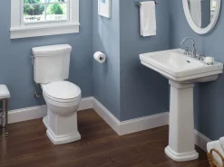 TOTO Promenade II Two-Piece Elongated 1.28 GPF Universal Height Toilet with CEFIONTECT, Sedona Beige, Vitreous China, CST404CEFG#12