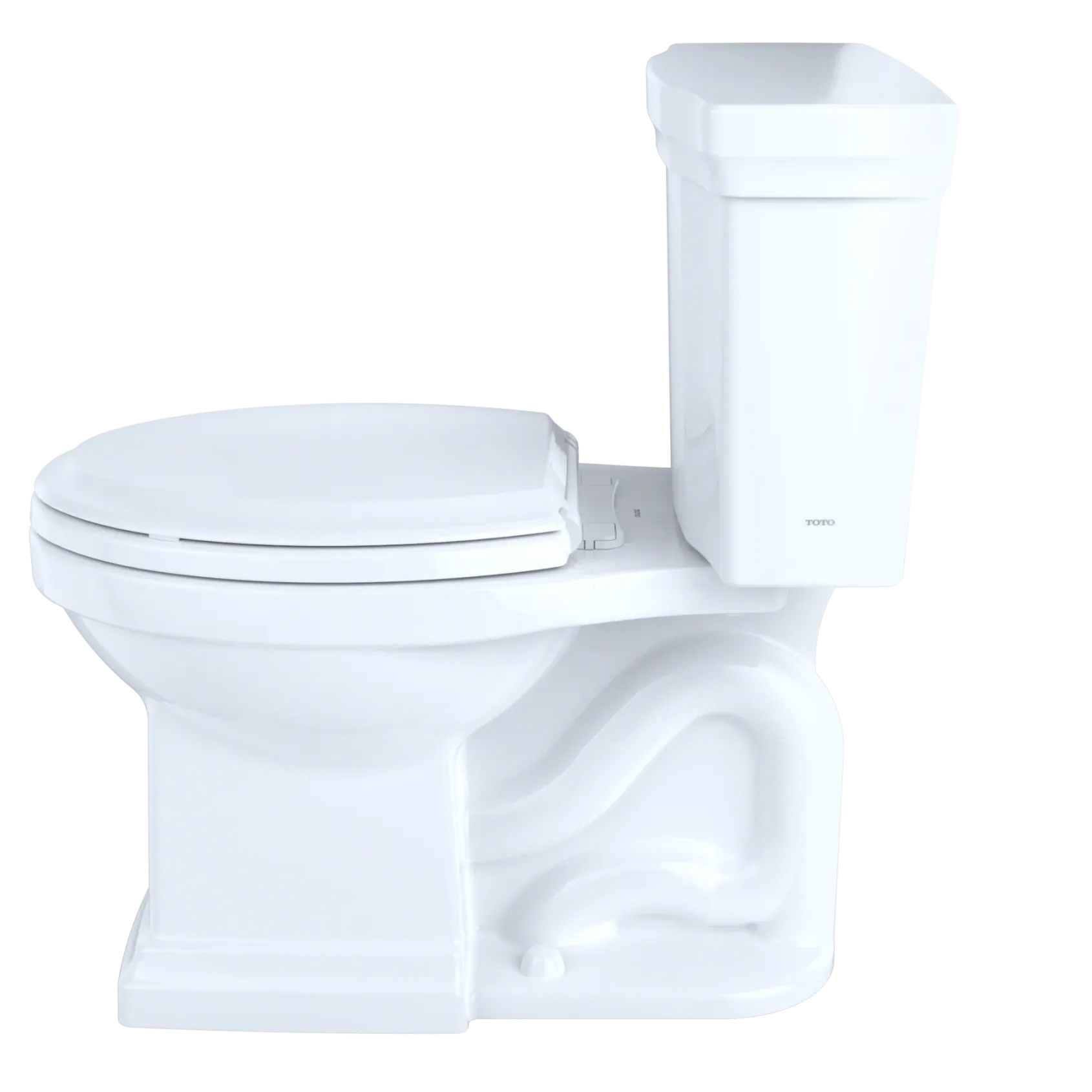TOTO Promenade II Two-Piece Elongated 1.28 GPF Universal Height Toilet with CEFIONTECT, Sedona Beige, Vitreous China, CST404CEFG#12