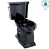 TOTO Promenade II Two-Piece Elongated 1.28 GPF Universal Height Toilet, Ebony, Vitreous China, CST404CEF#51